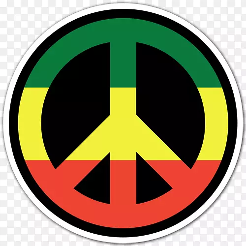 Rastafari reggae和平符号ja-符号