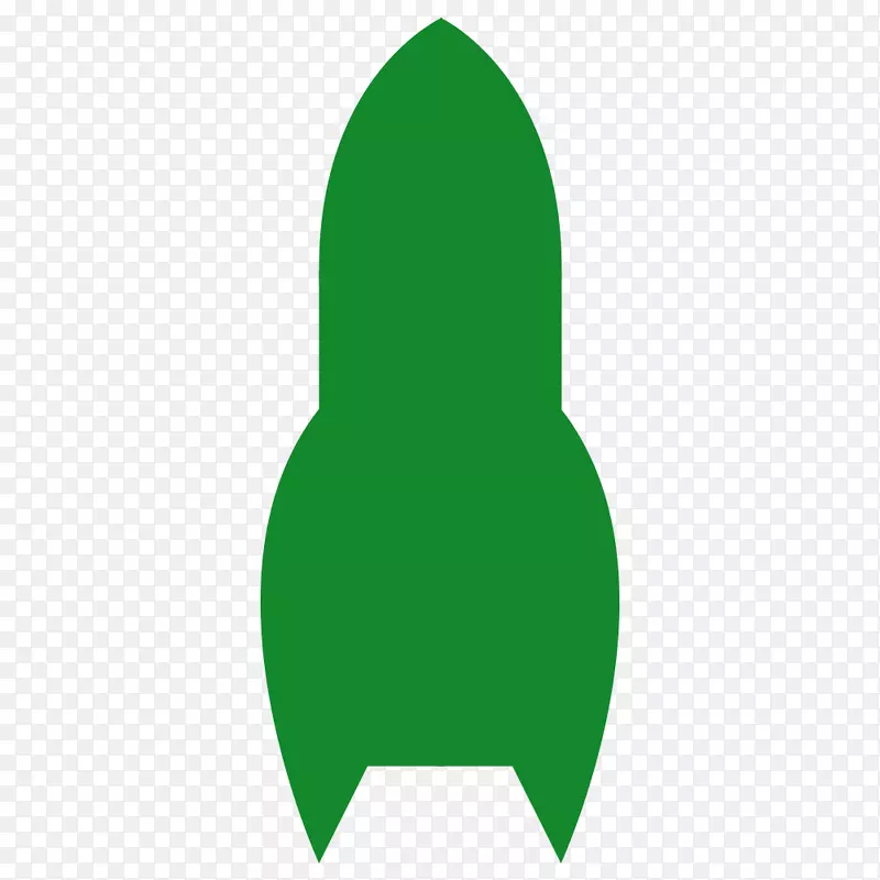 标志剪辑艺术-绿色火箭