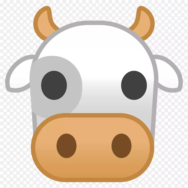 Emojipedia牛计算机图标Noto字体-表情符号
