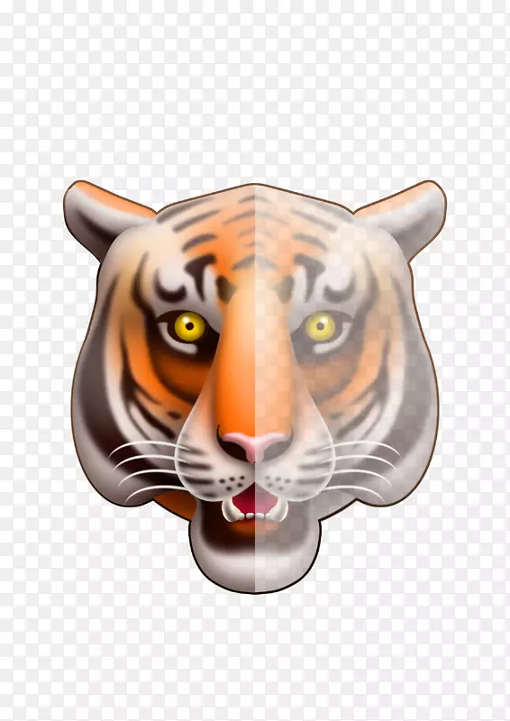 南非老虎卡通表情-老虎