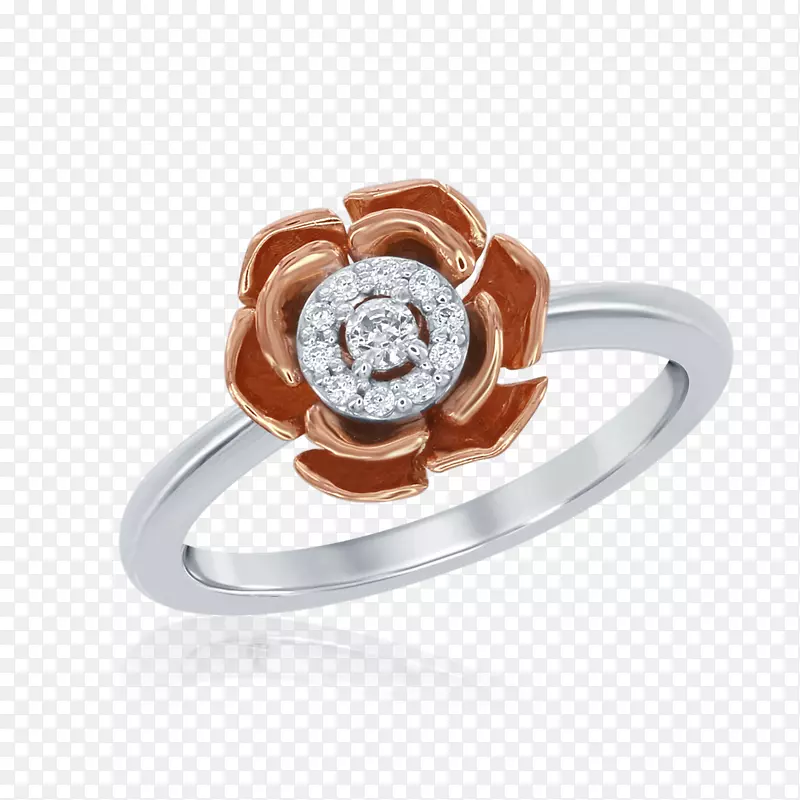 珠宝订婚戒指-玫瑰戒指