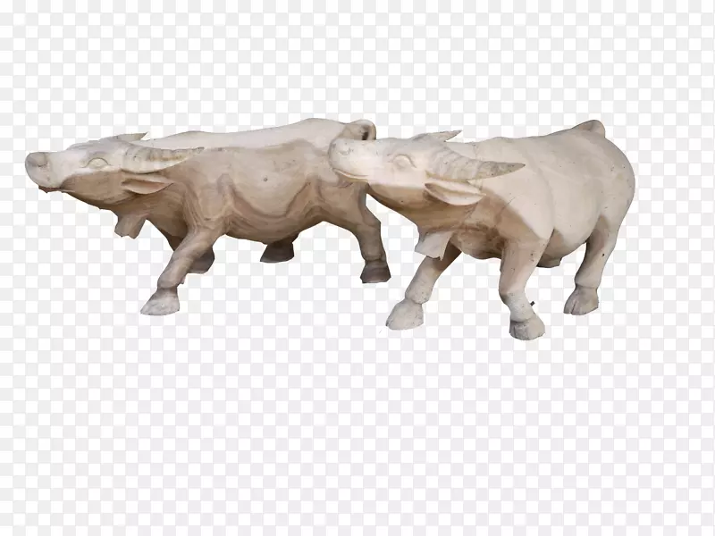 牛雕塑雕像陆生动物-公牛