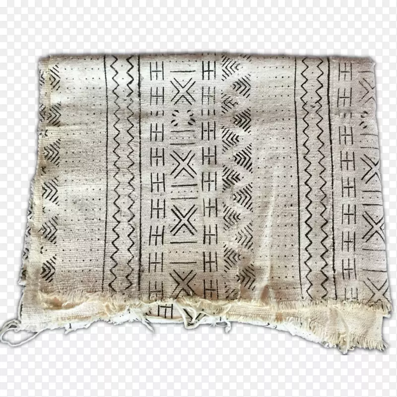 长方形棕色非洲纺织品