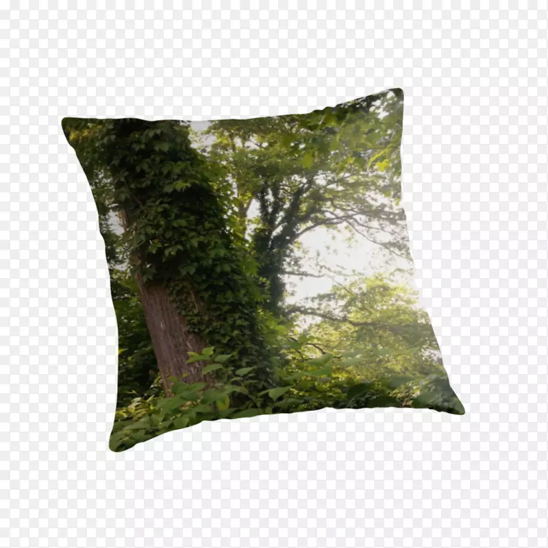 投掷枕头垫树-绿色枕头