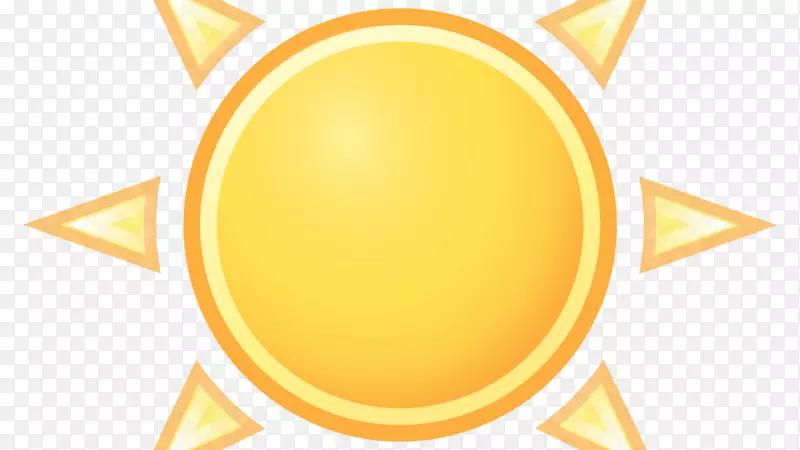 太阳符号天气计算机图标中暑