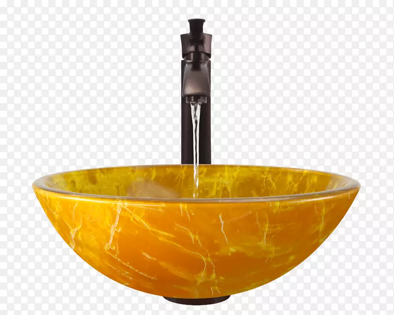 碗槽玻璃浴室-竹碗