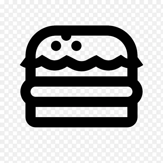 汉堡包电脑图标驱动器式快餐符号