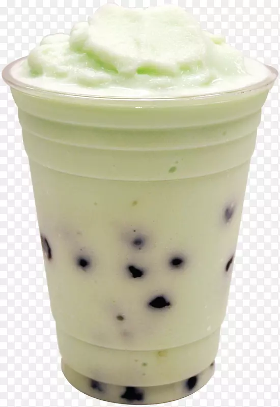 冰淇淋泡茶牛奶绿茶冰淇淋