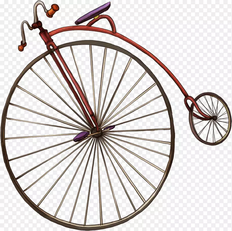 便士自行车车轮大车轮-自行车