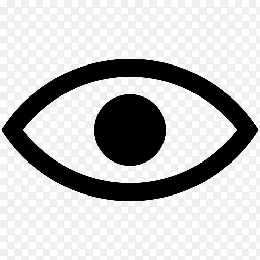 计算机图标眼睛符号-眼睛
