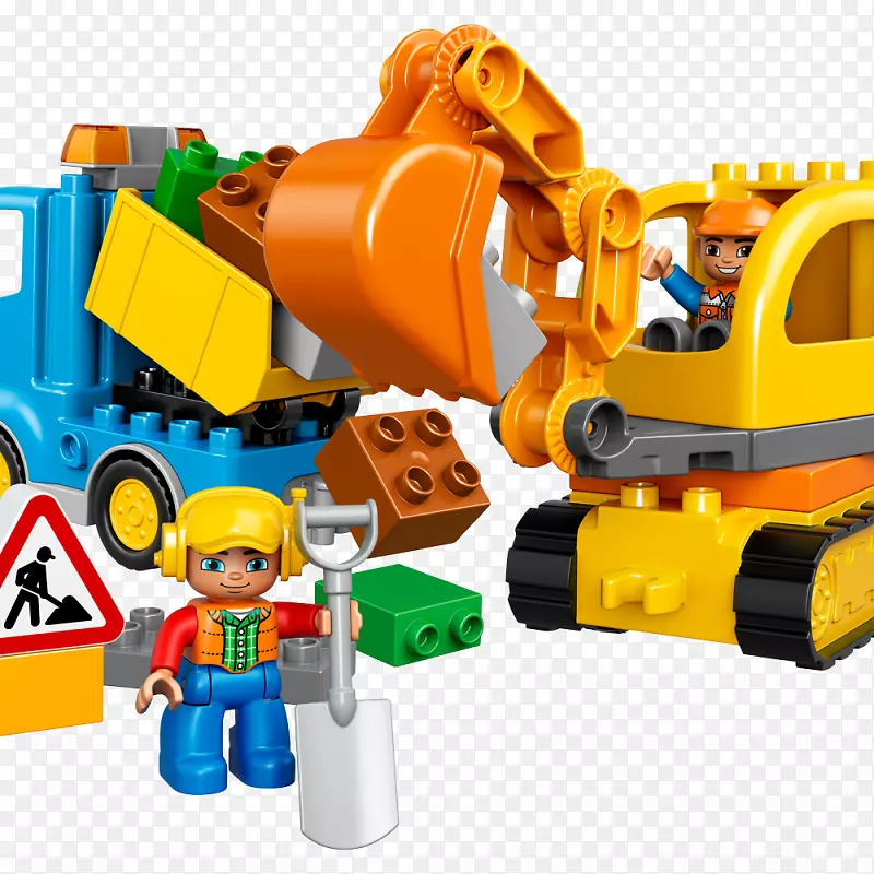 乐高10812多普罗卡车和履带挖掘机乐高玩具-挖掘机