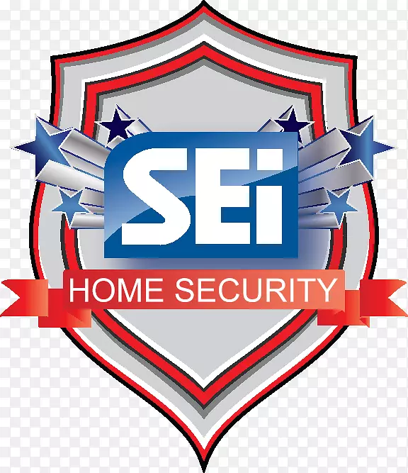 安全设备公司安全警报器和系统徽标家庭安全.家庭安全
