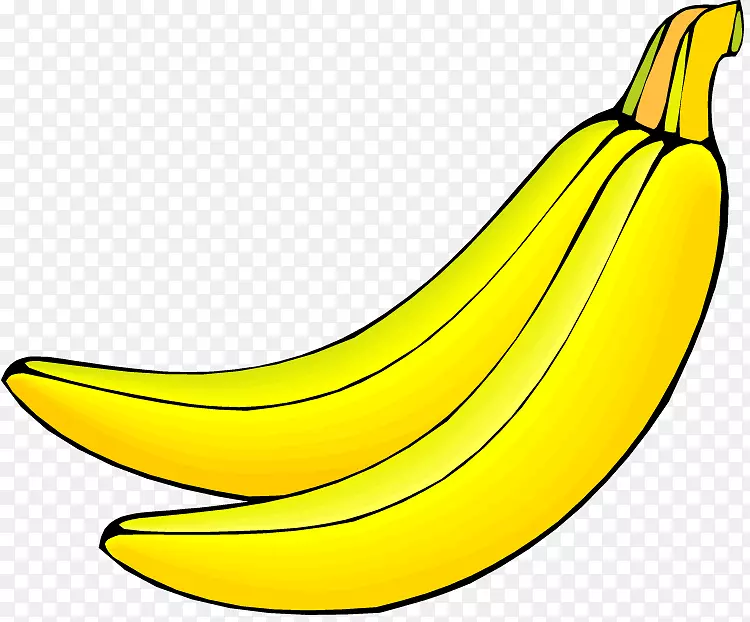 动物香蕉剪贴画-烹饪香蕉