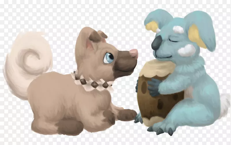 小狗毛绒玩具和可爱的玩具鼻子-小狗