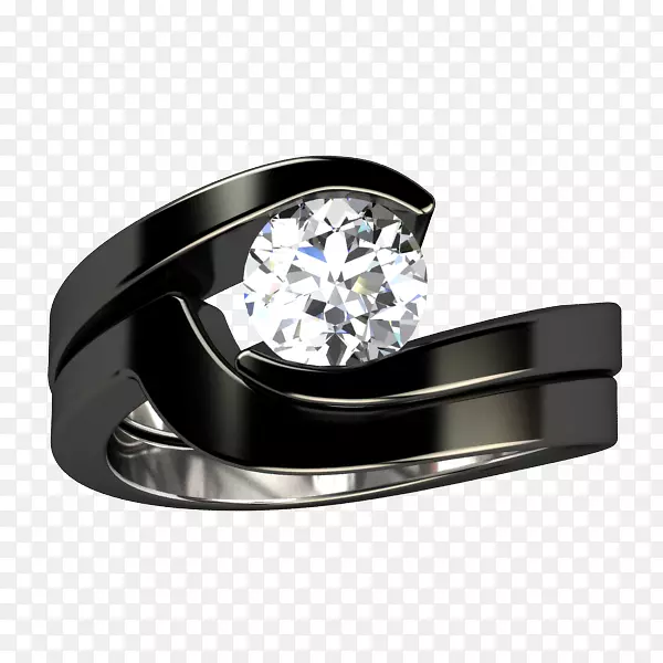 钻石订婚戒指，结婚戒指，钛戒指-钻石