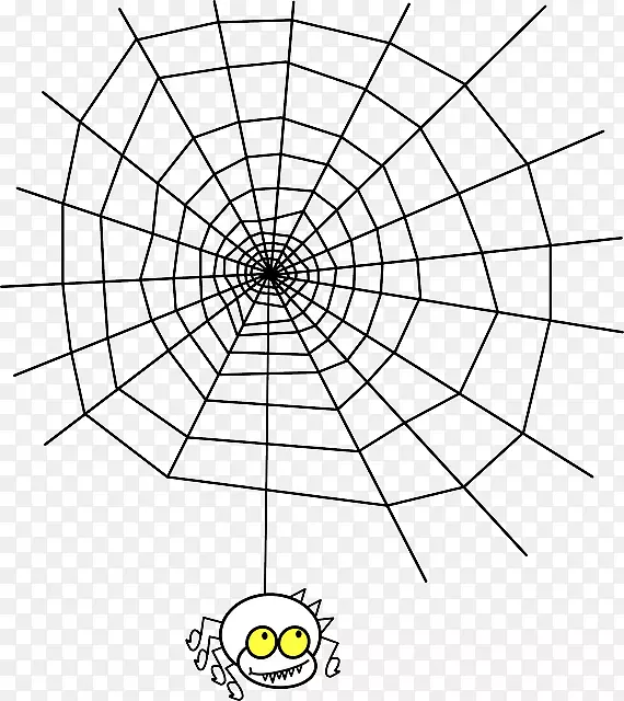蜘蛛网剪贴画-蜘蛛