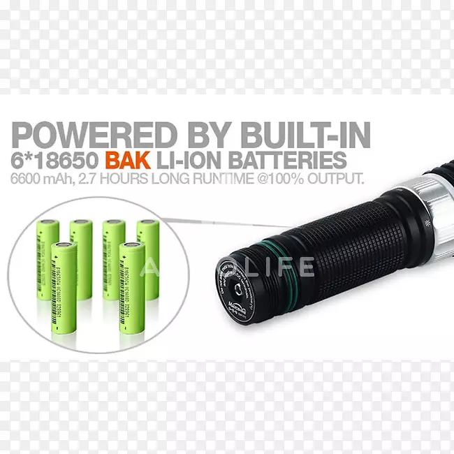 手电筒电池组可充电电池锂离子电池神奇光芒