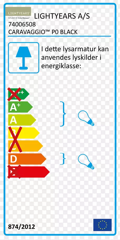 欧洲联盟能源标签白炽灯泡灯