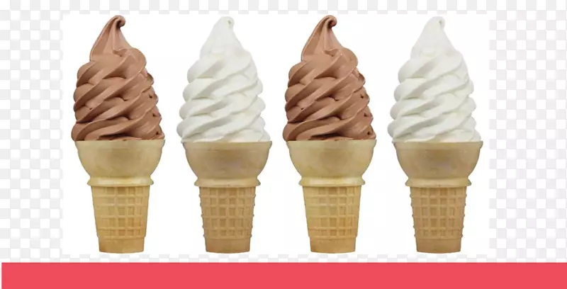 冰淇淋锥冻酸奶冰淇淋