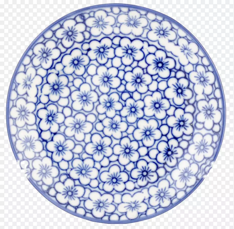 餐具板蓝白色陶瓷板