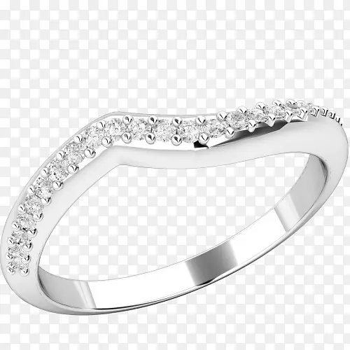 结婚戒指银身珠宝钻石永恒戒指