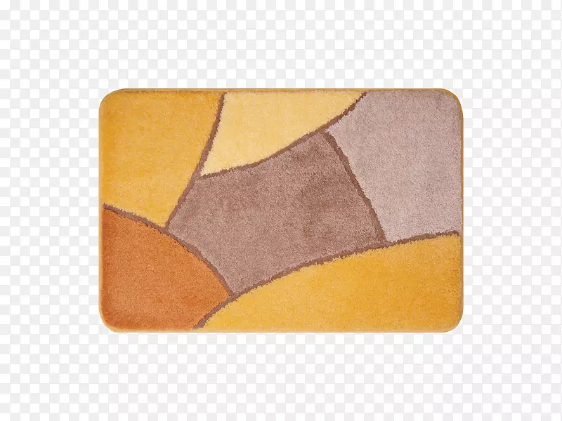 黄色长方形奥林巴斯公司介词-浴缸垫