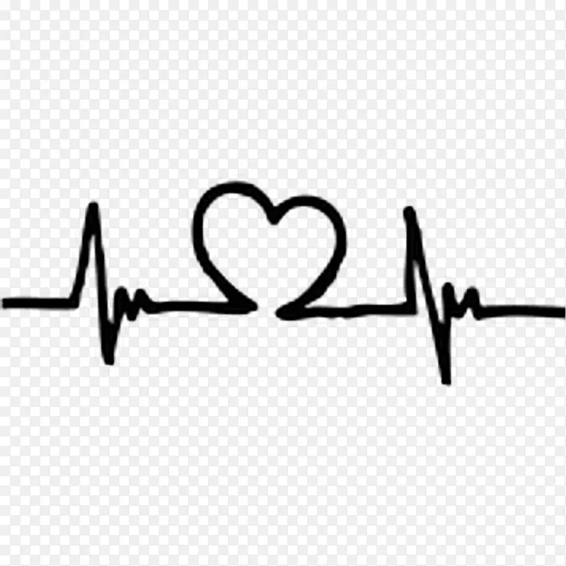 心率纹身脉搏心电图-心脏