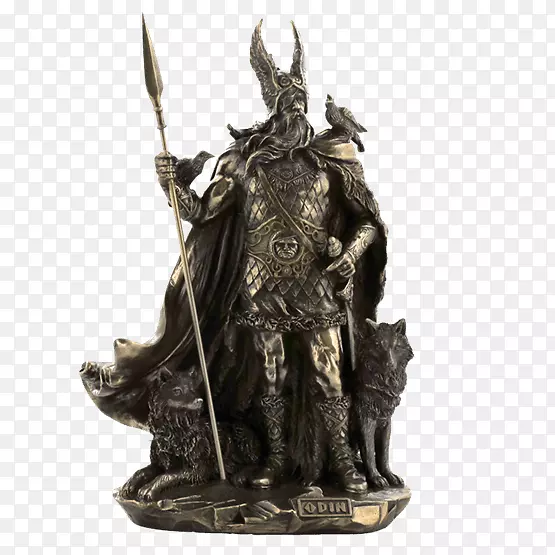 奥丁青铜雕塑雕像挪威神话-挪威神话