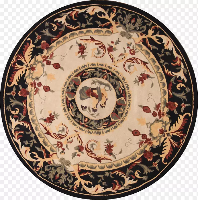 奥布森乌沙克地毯棕色瓷米色东方地毯
