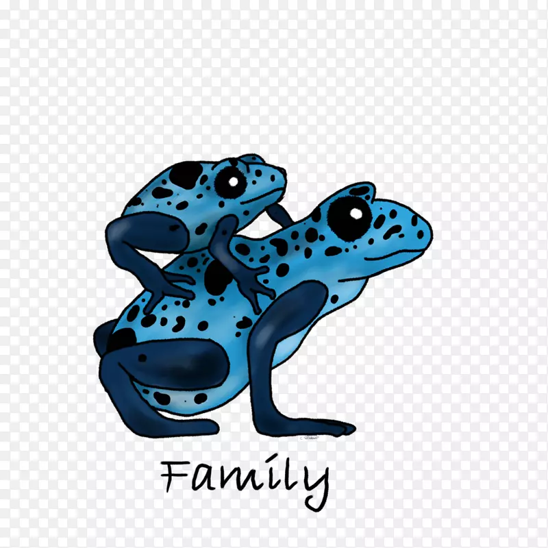 青蛙艺术作品-蓝色毒镖蛙