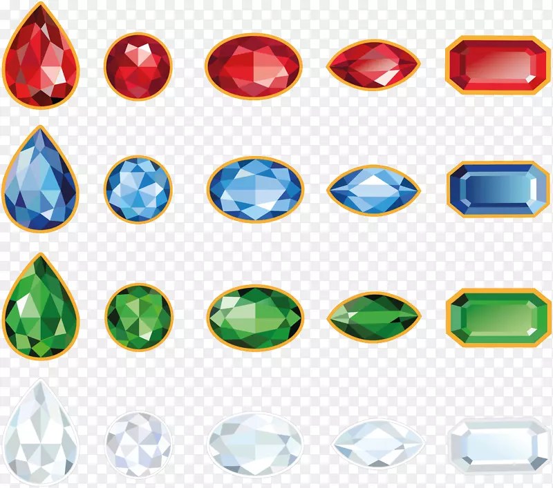 钻石切割宝石蓝宝石翡翠宝石