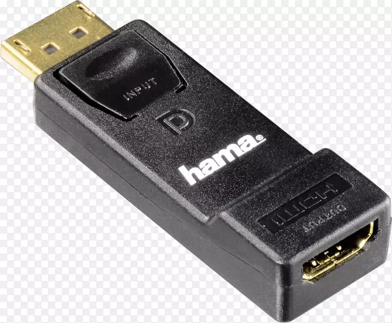 HDMI显卡和视频适配器电缆显示端口.计算机