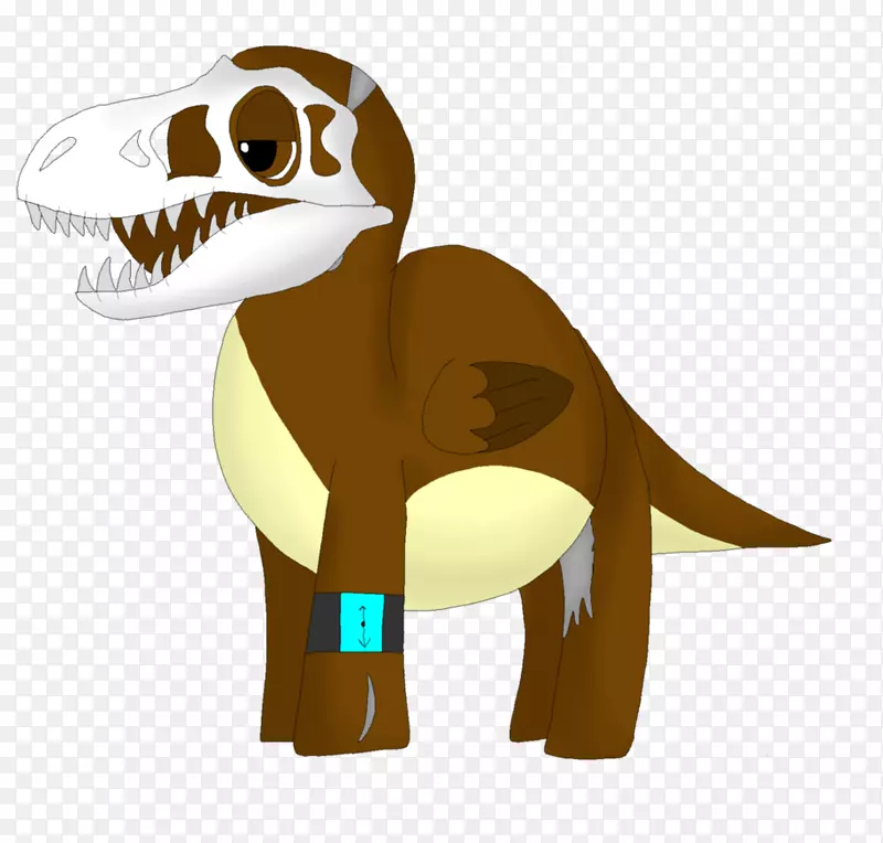 食肉棕色恐龙喙动画-恐龙