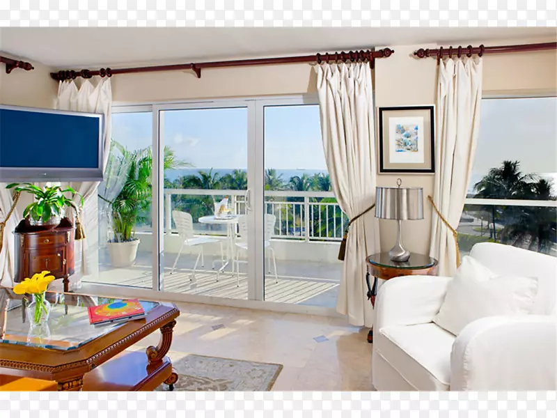 宾利酒店南滩海道起居室室内设计服务-设计
