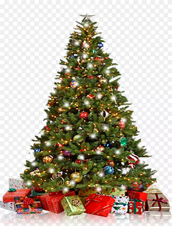 圣诞树装饰新年云杉-圣诞树