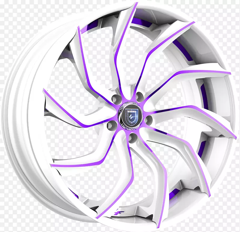合金车轮轮辐紫色-莱卡尼车轮公司