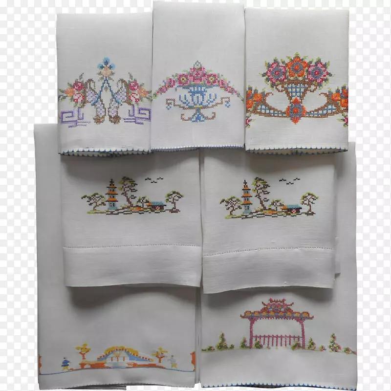 毛巾厨房用纸刺绣-苏州丝绸手工刺绣艺术