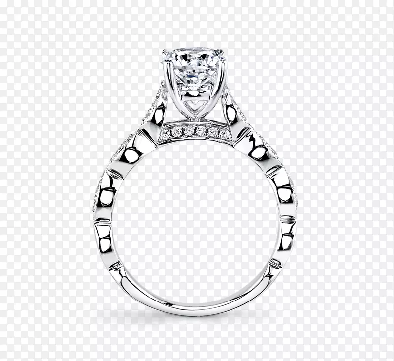 婚戒体珠宝银戒指