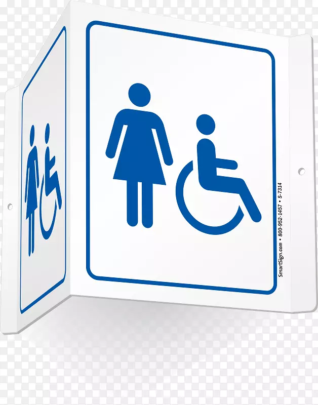 男女公厕现代浴室-无障碍厕所