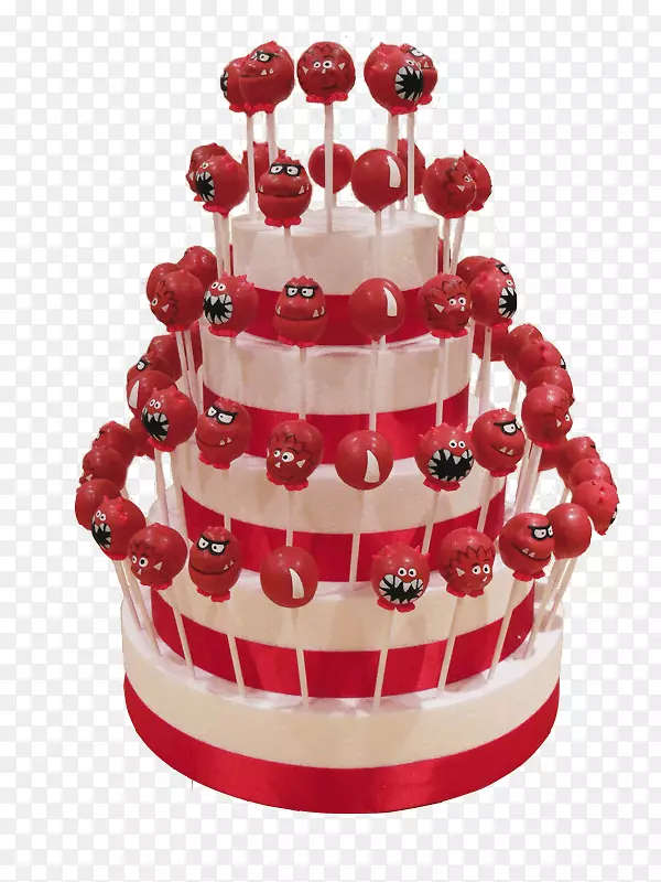 婚礼蛋糕红鼻子日纸杯蛋糕装饰-蛋糕流行