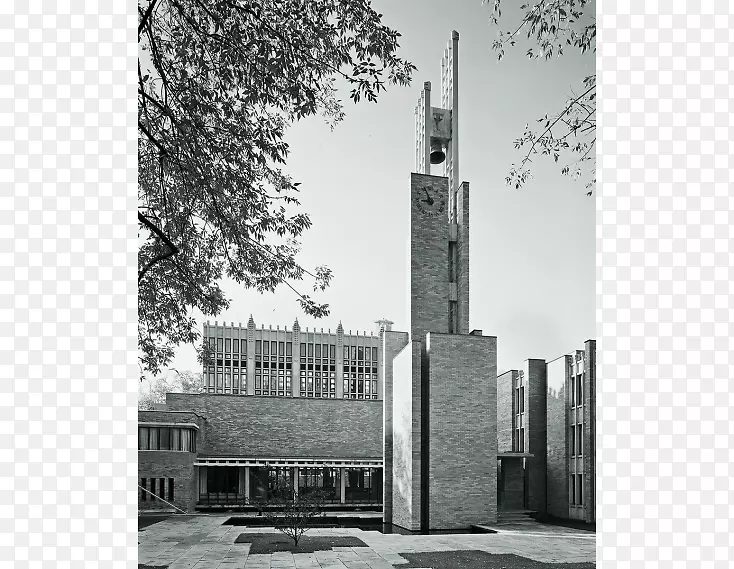 多伦多梅西学院建筑立面建筑素描-钟楼