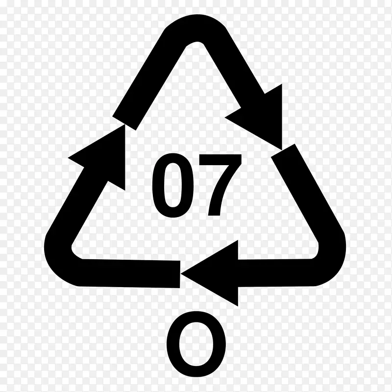 回收代码树脂识别代码塑料回收符号丙烯腈丁二烯苯乙烯