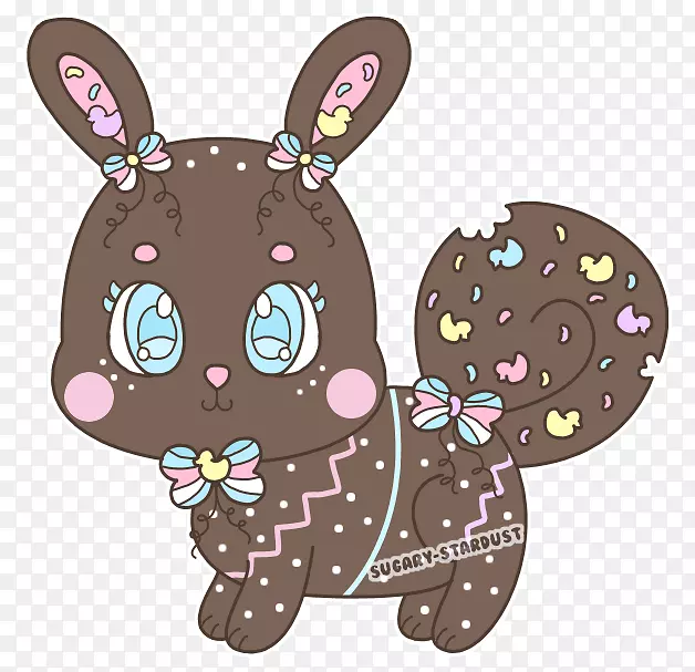 兔子复活节兔子巧克力兔泡泡茶食物巧克力兔