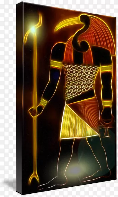 现代艺术馆包装海报帆布-埃及神话