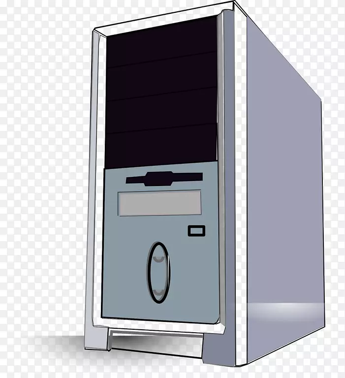 电脑机箱和外壳戴尔台式电脑剪贴画-电脑
