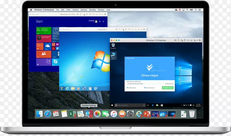 用于mac macos计算机的Parallels桌面9.计算机