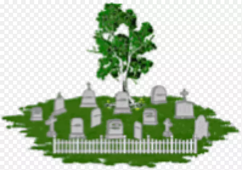 高地坟场墓碑剪贴画-坟场