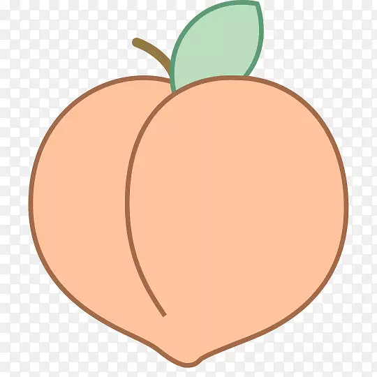 桃子电脑图标水果剪贴画-桃子