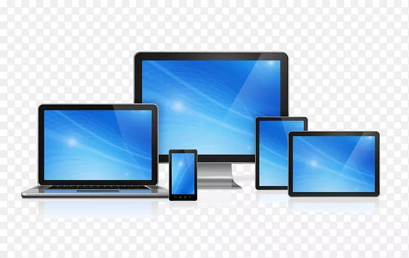 笔记本电脑、平板电脑、响应web设计的手持设备移动电话.膝上型计算机