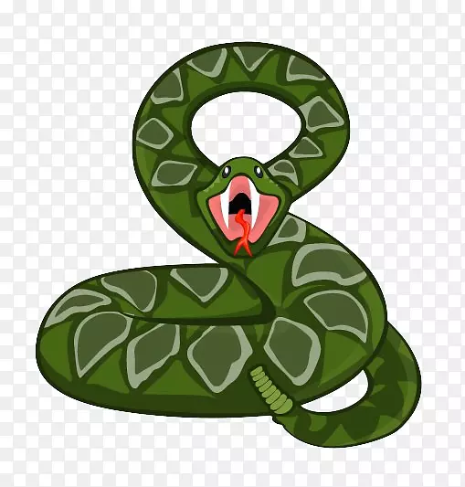 响尾蛇剪贴画-草蛇